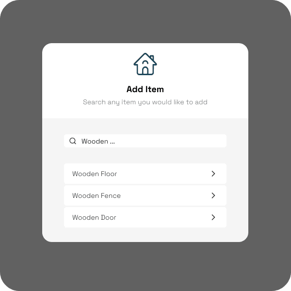 Search any item for your home maintenance tasks